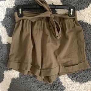 olive green shorts